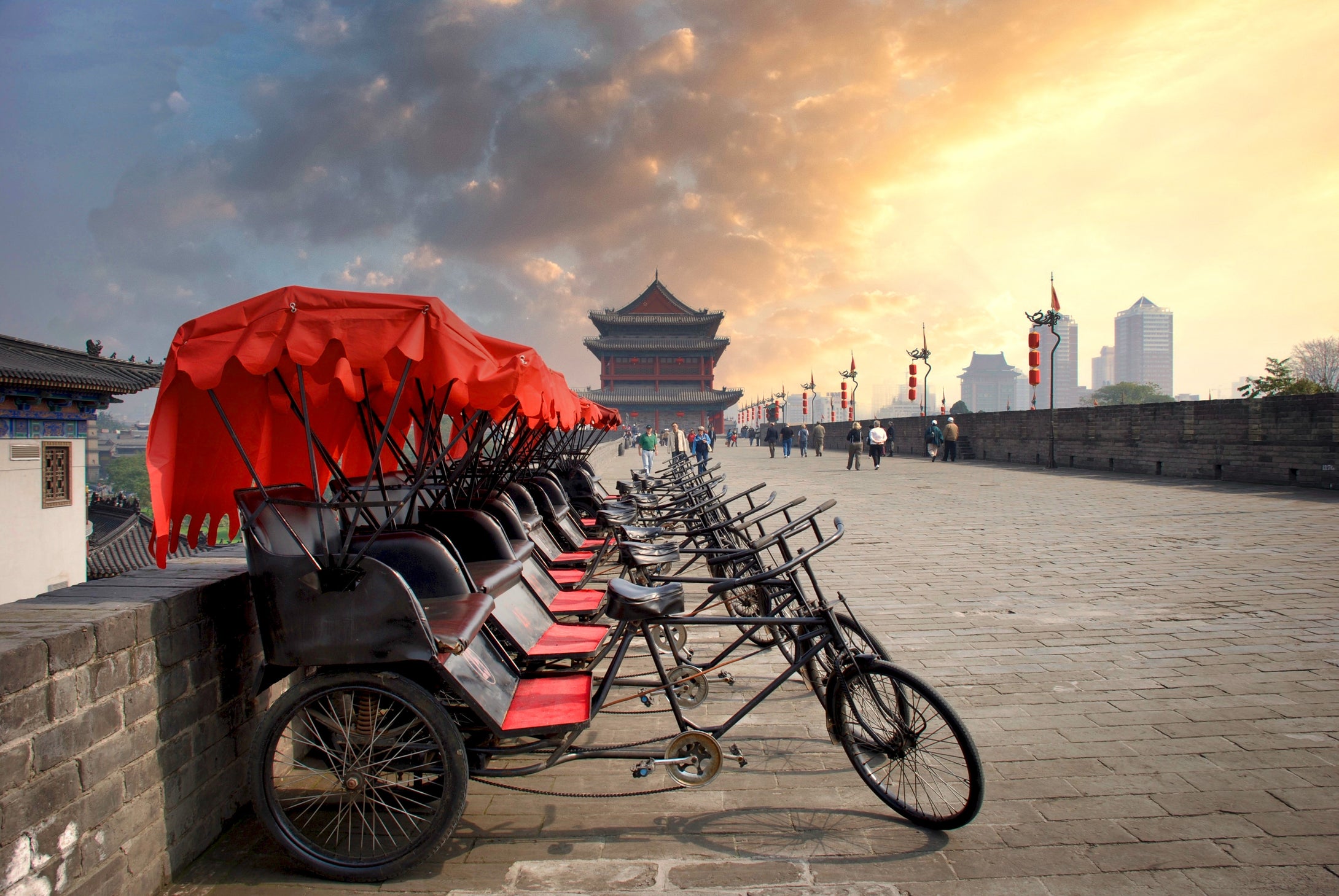 Rickshaws on the Wall